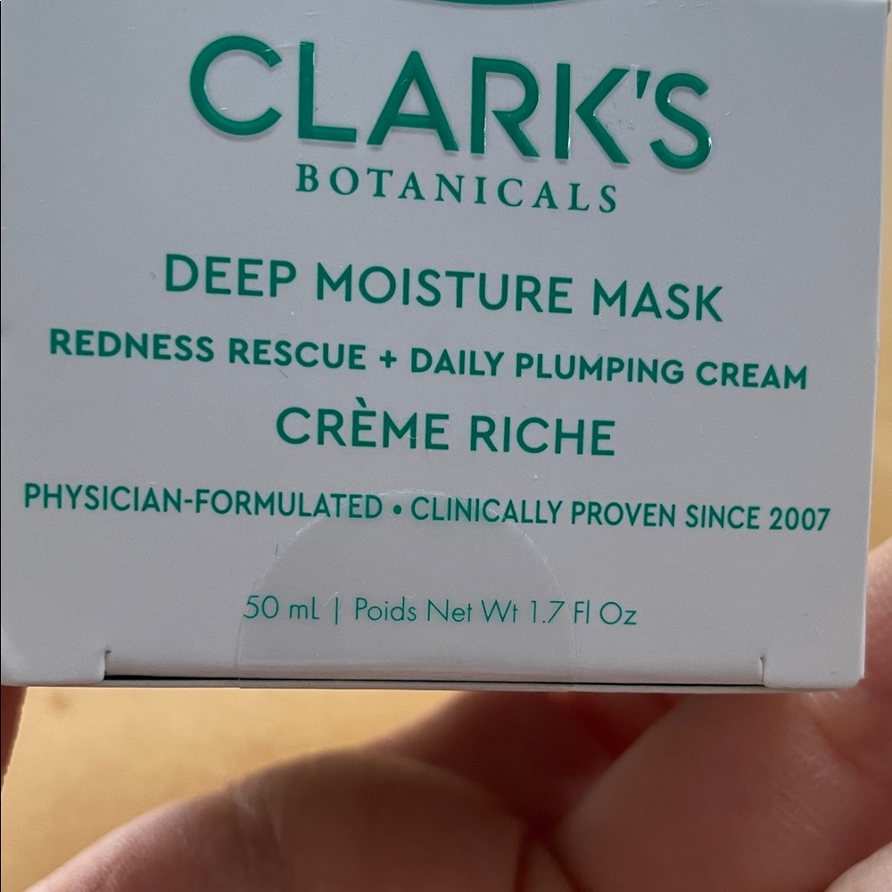 Clark’s Botanicals Deep Moisture Mask - NIB 1.7 fl oz - Picture 8 of 8